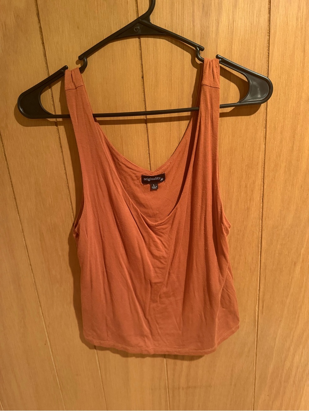Tank Top in Rust Orange - Women's Sleeveless Top